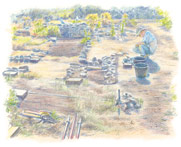 Excavation at the site of St. Michael's Priory